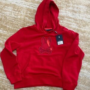 Psycho Bunny Brilliant Red Hoodie